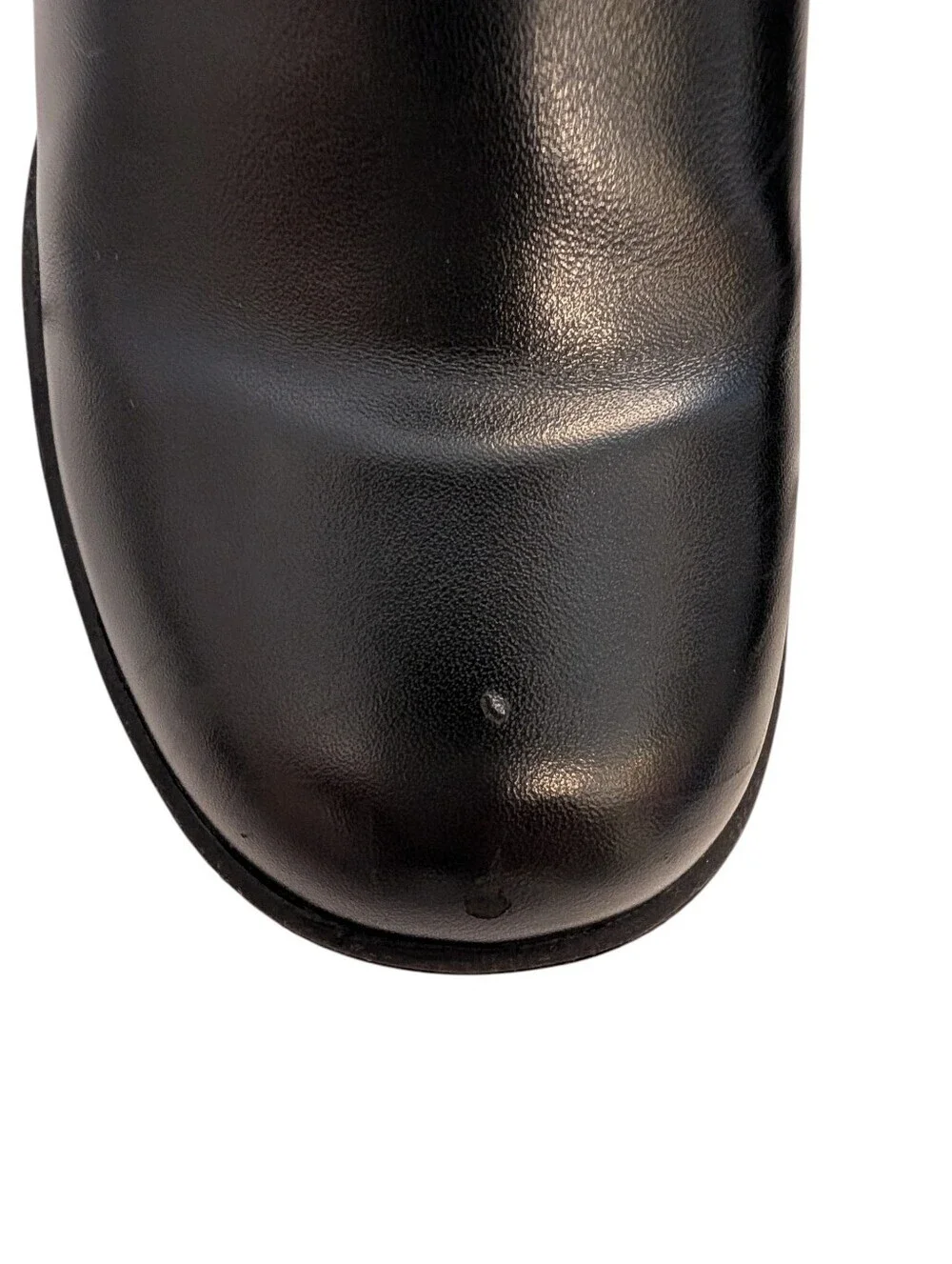 Girls Black Chelsea Boots with Side Zip Size 12